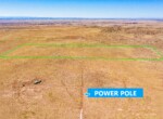 Aerial South Marked power pole